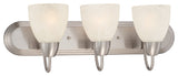 Torino 3-Light Bath Bar, Brushed Nickel