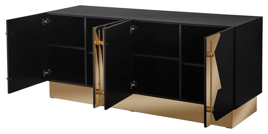 Callista Sideboard, Black and Gold