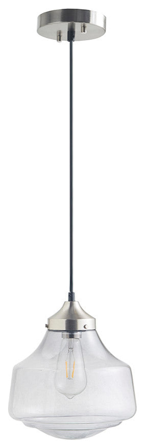 Hampton Hill Elm Bell Shaped Farmhouse Glass Pendant