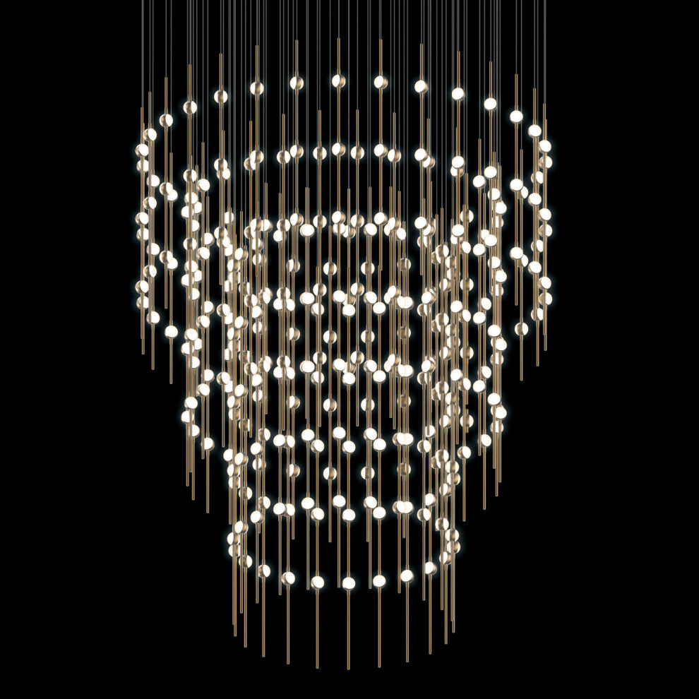 Sonneman 2174.W Constellation Centaurus Pyramid 3 Light 48"W LED - Satin Nickel