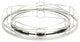 Mianzi Round Tricircle Rim Silver Metal Trays (Set of 2)