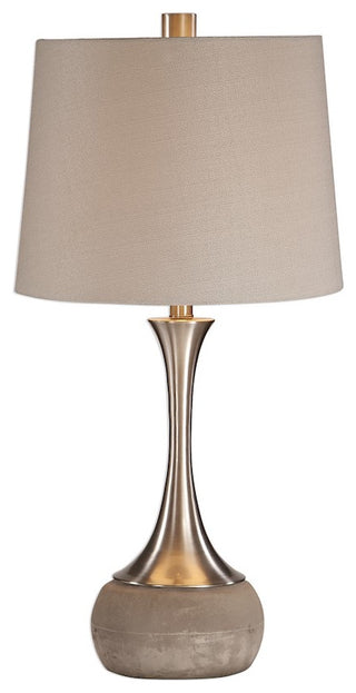 Uttermost Niah Brushed Nickel Lamp, 27875-1