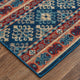 Weave & Wander Kezia Rug, Classic Blue/Ochre Red, 7ft-9in x 10ft-6in