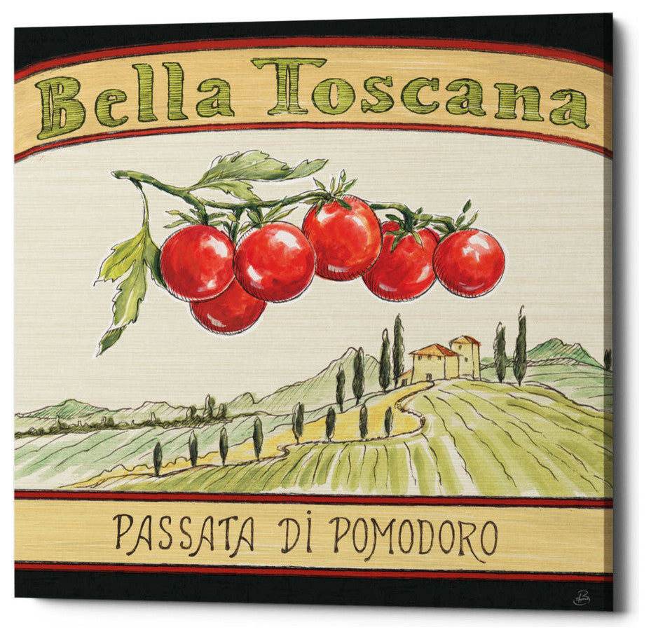 Tuscan Flavor V' by Daphne Brissonnet, Giclee Canvas Wall Art, 37"x37"