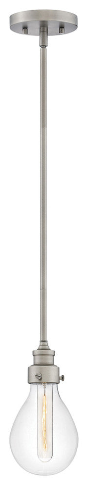 Hinkley Denton Small Pendant, Pewter