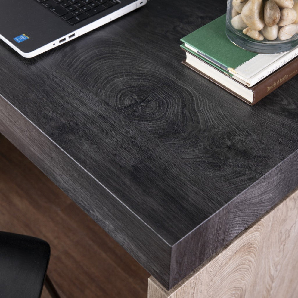 Black Wood and Iron Writing Desk