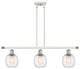 Innovations 516-3I-WPC-G1013-LED 3-Light Island Light, White, Polished Chrome
