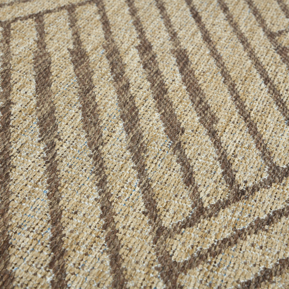 Maryland Abbel Indoor/Outdoor Area Rug, Beige, 6'6" x 9'10", Geometric