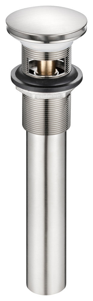 HEATGENE Bathroom Sink Drain, Pop Up Drain, Brushed Nickel, With Overflow