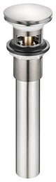 HEATGENE Bathroom Sink Drain, Pop Up Drain, Brushed Nickel, With Overflow