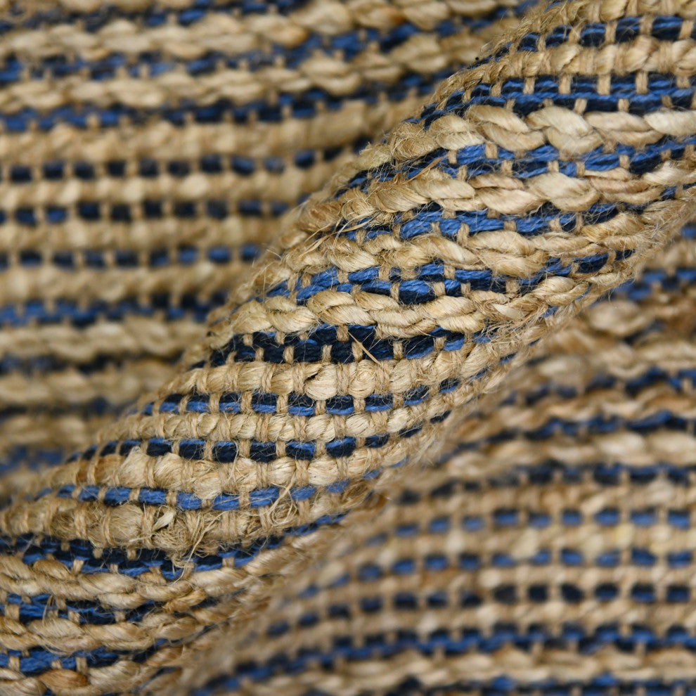 Naturals Sinclair Area Rug, Navy, 2' x 3', Striped