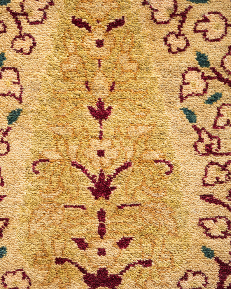 Mogul, One-of-a-Kind Hand-Knotted Area Rug Yellow, 12'2"x17'9"