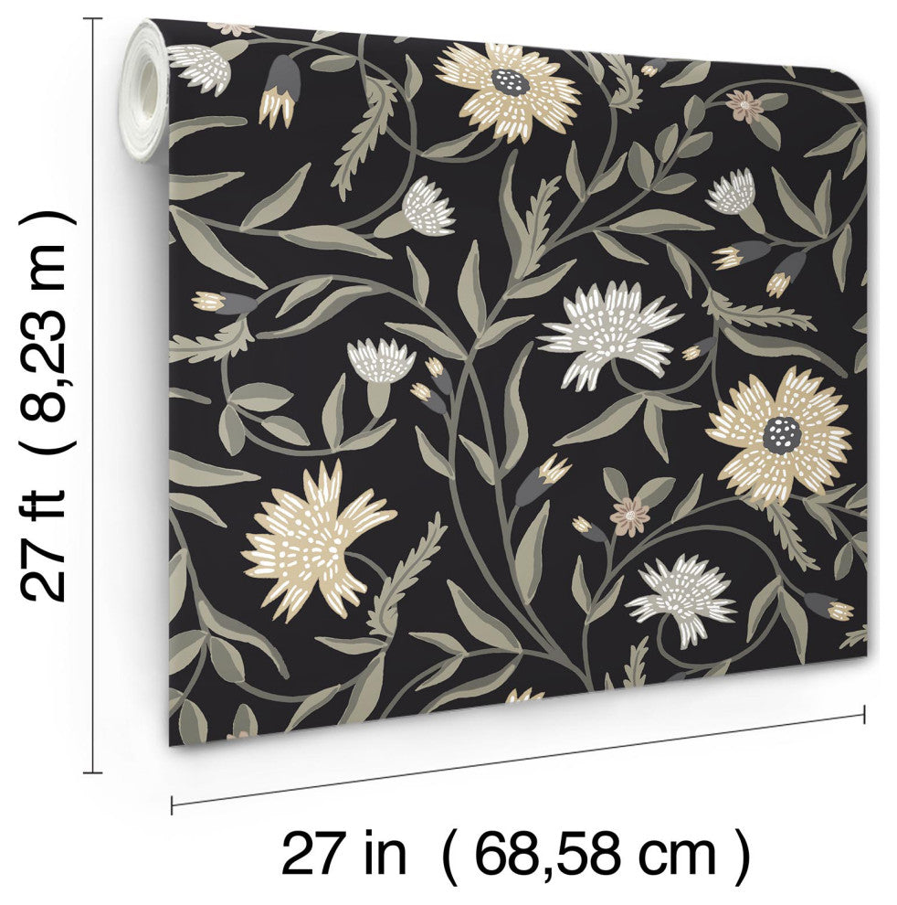 Aster Black Wallpaper