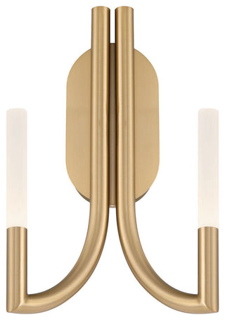 Olette, Wall Sconce, 2-Light, 17", Gold, Frosted Acrylic