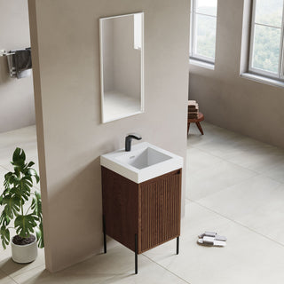 Flutie 18" Bathroom Vanity Set, Walnut