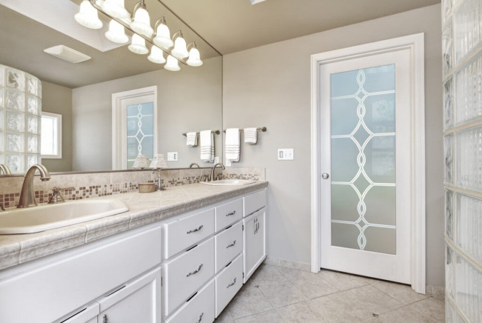 Interior Prehung Door or Interior Slab Door - Diamond Beads - Primed - 24" x...