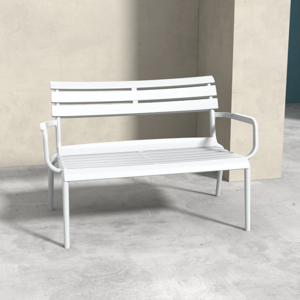 Paris Outdoor Bench White
