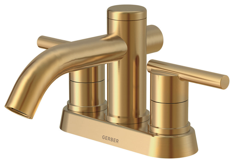 Parma Two Handle Centerset Lavatory Faucet Chrome, Brushed Bronze