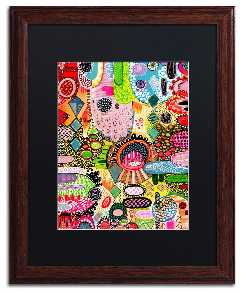 Hello Angel 'Fly With Me' Art, Wood Frame, Black Mat, 20x16