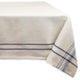 DII Nautical Blue French Stripe Tablecloth 60"x84"
