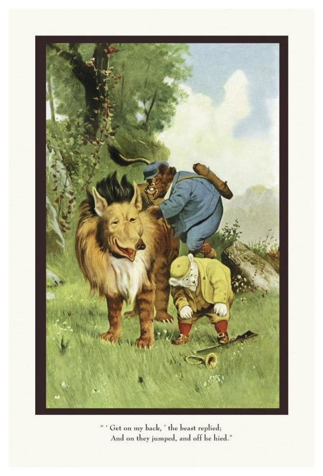 "Teddy Roosevelt's Bears: Get On My Back" Paper Print by R.K. Culver, 22"x32"