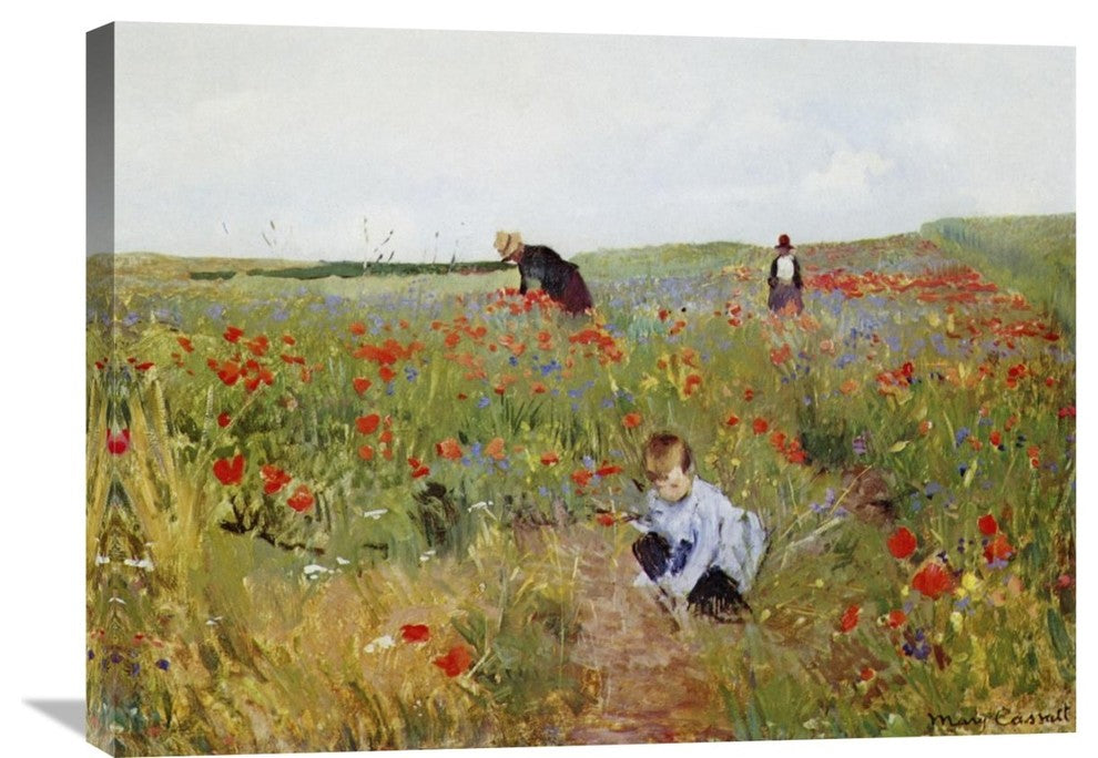 "Poppies In A Field 1880" Artwork, 30"x22"