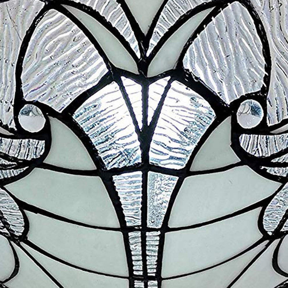 Tiffany Style 2 Light Vintage Pendant Lamp 18" Wide