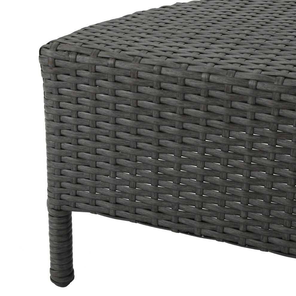 GDF Studio 10-Piece Venice Outdoor 8 Seater Round Wicker Sectional Sofa Set