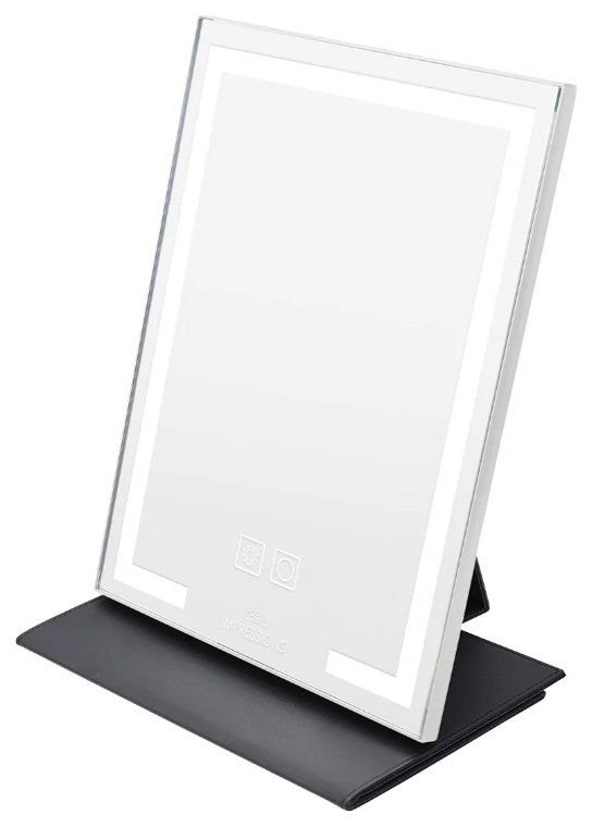 Lumiere Touch Pad Plus LED Makeup Mirror, White, Led Striplight