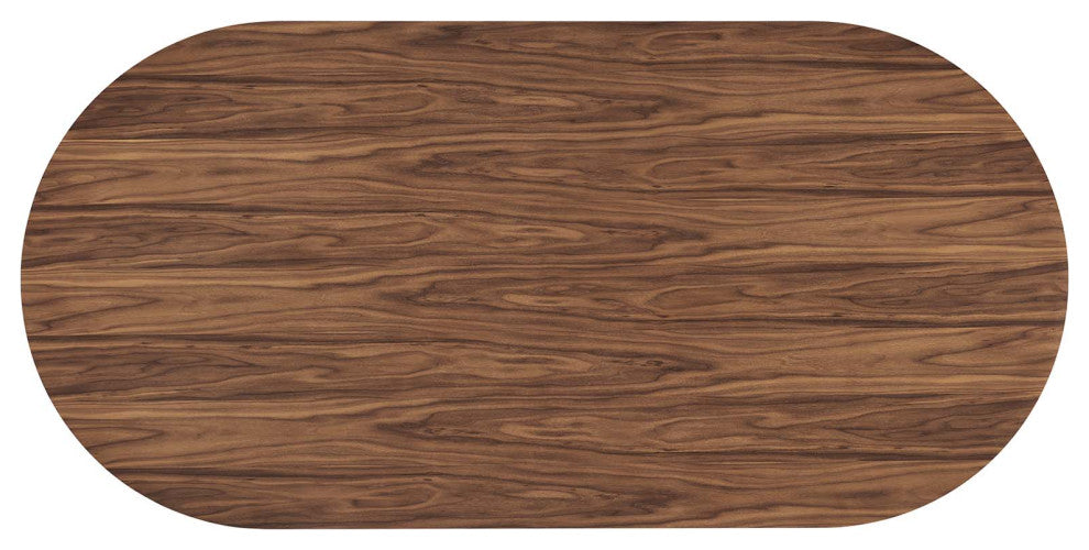 Senja 95" Oval Dining Table, Walnut