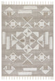 Eden Southwestern Tasseled Area Rug, Light Beige 2' 8" x 8'