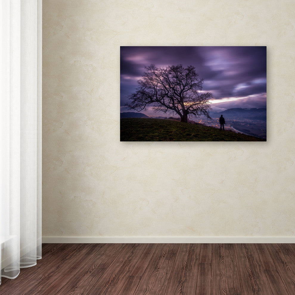 'The Tree of Love Grenoble' Canvas Art by Mathieu Rivrin