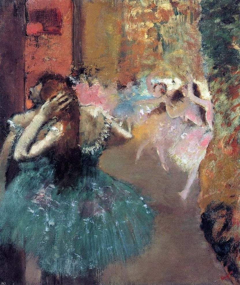 Edgar Degas Ballet Scene, 20"x25" Wall Decal