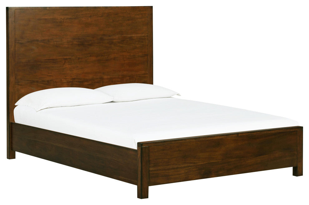 Asheville Vintage Umber Wooden King Bed