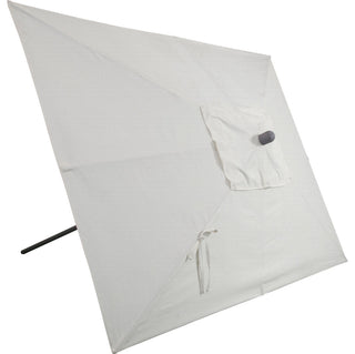 10'x6.5' Rectangular Auto Tilt Market Umbrella, Antique Bronze Frame, Sunbrella