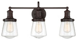 Taylor 3-Light Bath, Satin Bronze