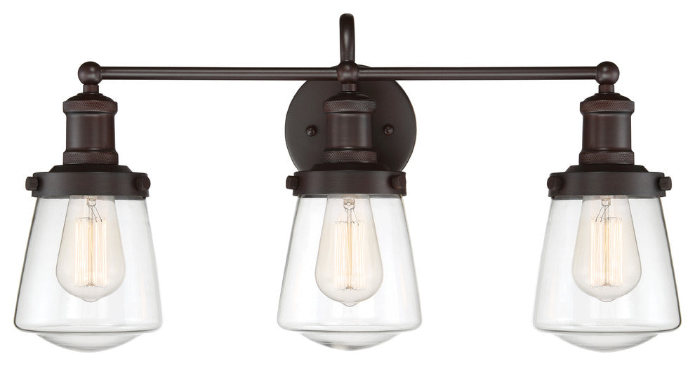 Taylor 3-Light Bath, Satin Bronze