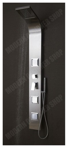 Lenox Stainless Steel Waterfall Shower Panel With Pulsating Body Sprays