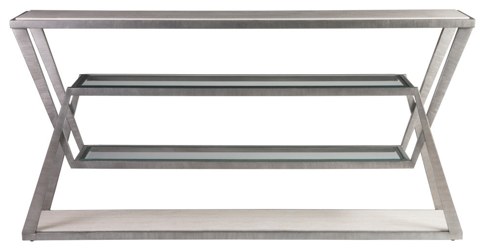 Adamo Silver Gray Console