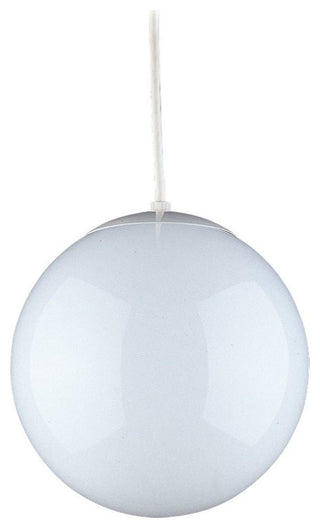 Leo - Hanging Globe 1-Light Pendant, White
