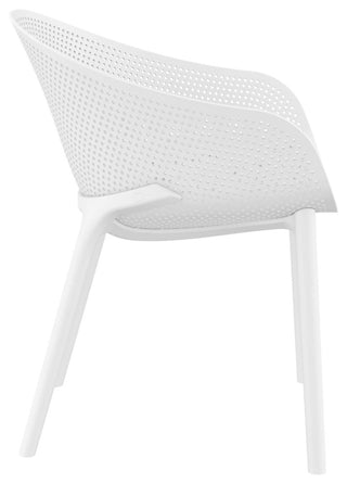 Compamia Sky Outdoor Dining Chair, Set of 2, White