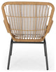 Alice Outdoor Wicker Club Chair With Cushions, Set of 2, Brown
