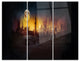 "Mysterious Apocalyptic City" Metal Wall Art, 3 Panels, 36"x28"