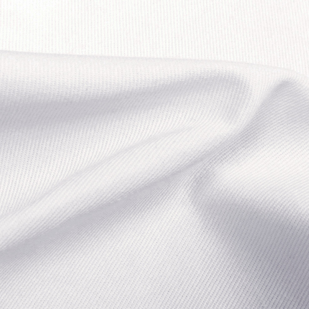 Browder Upholstered Platform Bed, Twill White, Queen