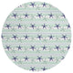 Indoor/Outdoor Seabreeze SZ12 Mist Machine Washable 8' x 8' Round Rug