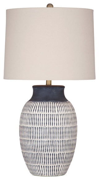 Marrengo Table Lamp - Blue/White