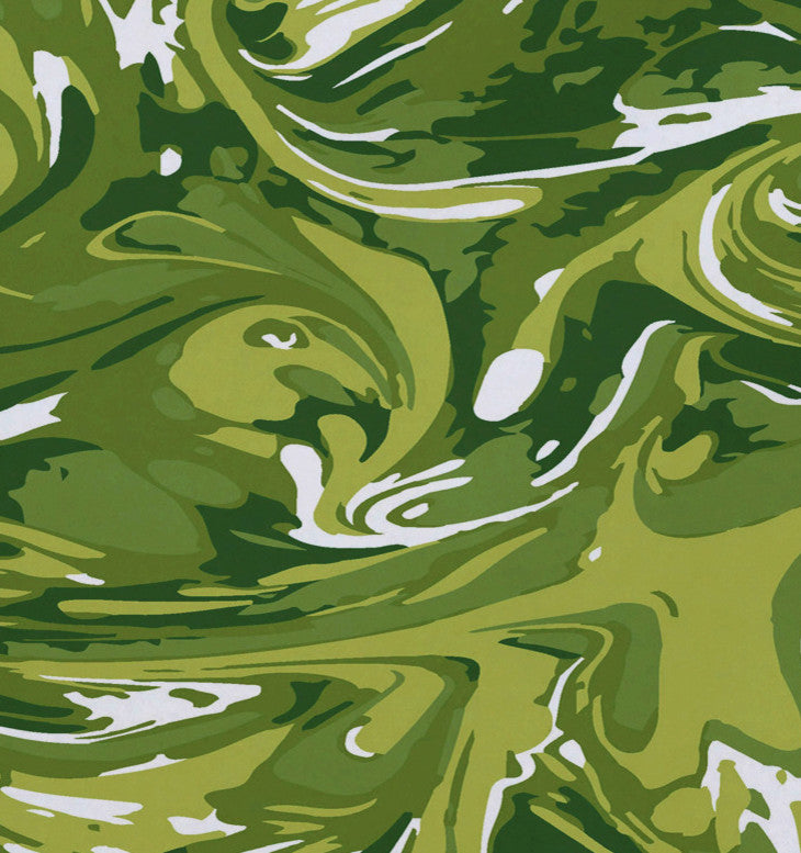 18"x14" M?lange, Geometric Print Placemat, Green, Set of 4