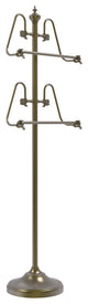 Foor Standing 49" Towel Stand, Antique Brass