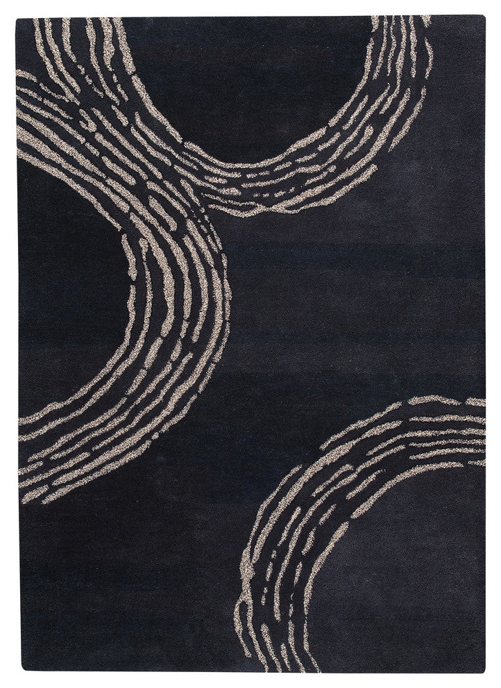 Hand Tufted Charcoal Wool Area Rug
