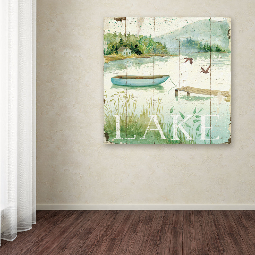 'Lakeside II' Canvas Art by Daphne Brissonnet
